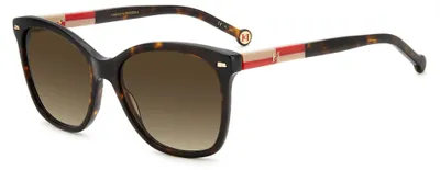Image de Carolina Herrera HER 0137/S Havana red 54/17/145 Lunettes de soleil pour femme