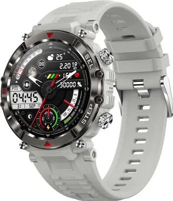 Produktbild von Smartwatch Herren Militär mit Telefonfunktion, Fitness mit Blutdruckmessung, wasserdicht, Schrittzähler, Outdoor-Smartwatch, 100+ Sportmodus