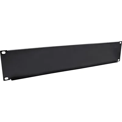Produktbild von InLine 19" Blindplatte, 1HE, RAL 9005 schwarz, Blindverschlussplatte, SPCC, Stahl, Schwarz, 227 g