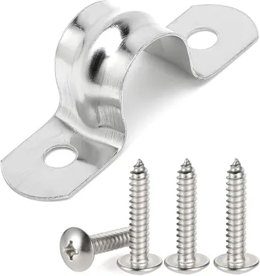 Produktbild von U-förmige Rohrschelle 20 mm für rostfreie Stahlrohre – Modell 304 – 4 Schrauben – Wasserleitungen – Befestigung