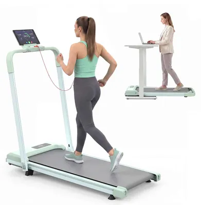 Produktbild von Zimilo Heimbüro-Schreibtischlaufbänder, Desktop-Laufbänder mit geneigten tragbaren Laufbändern, mit einer Gewichtskapazität von 120KG Treadmill