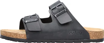 Produktbild von Rieker Herren Pantolette zwei Riemen Schnalle 22190 , Größe:42 EU, Farbe:Schwarz