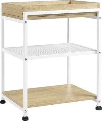 Obrázek produktu pro Kuchyňský vozík na kolečkách, hnědý servírovací vozík