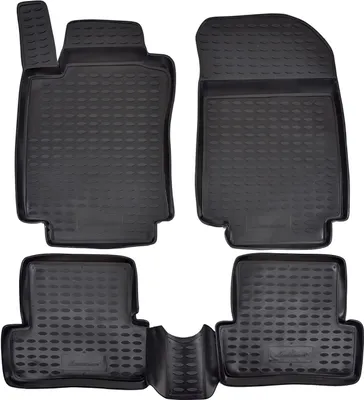 Obrázok produktu pre J&J Automotive | Gumové rohože so zvýšeným okrajom pre Renault Clio III / Grandtour 2005-2011