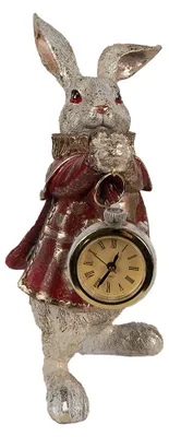 Productafbeelding van Clayre & Eef Figuur, konijn, 14x13x25 cm, goudkleurig, polyresin