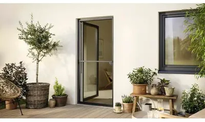 Produktbild von tesa Fliegengitter-Tür Comfort Alurahmen 100 x 220 cm weiß