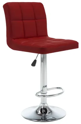Image de vidaXL Tabouret de bar 2 pcs. Simili cuir rouge vin
