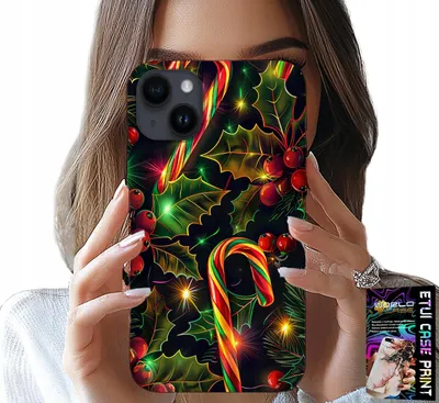 Produktbild von Hülle Für Iphone 15 - Zuckerstange, Mistelzweig, Weihnachtsbaum + Glas