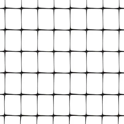 Image de Clôture de jardin 200 x 10 m, noire, en plastique, pour chiens - cour intérieure - clôture agricole - filet de protection contre les moules