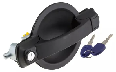 Image de 735309962 Poignée extérieure pour porte coulissante gauche, Fiat Doblo Mk1, 2 clés