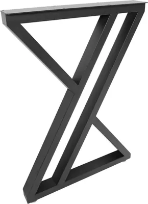 Immagine prodotto di Set di 2 gambe per tavolo - Forma a X - Altezza 70 cm - Stile industriale - Con viti - Per tavolo fai da te, scrivania, bancone per la colazione