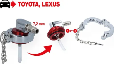 Obrázek produktu pro KS Tools Univerzální adaptér odvzdušňovací trysky pro vozy Toyota a Lexus