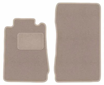 Immagine prodotto di Tappetini anteriori in moquette per Mercedes SLK R170 1996-2004 (cabrio) – 2 pezzi, beige, su misura – Wielganizator LUX