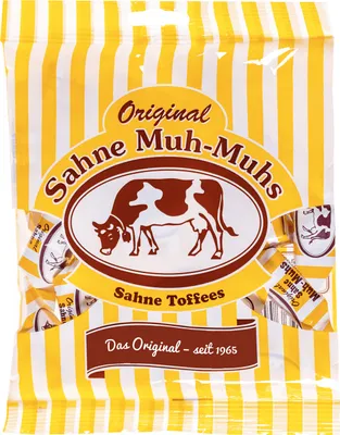 Zdjęcie produktu dla Muh Muhs cream toffees oryginalne cukierki śmietankowe pakowane pojedynczo 1000g
