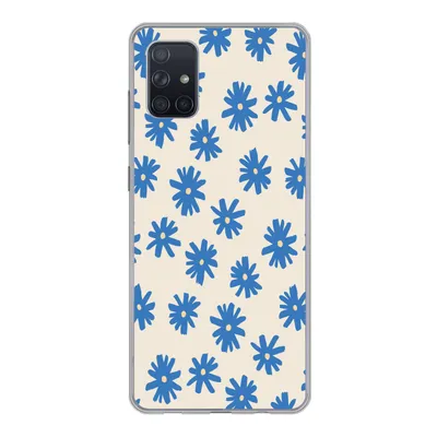 Produktbild von MuchoWow® Handyhülle Schutzhülle Hülle für Samsung Galaxy A71 Blume - Muster - Minimalismus Silikon Softcase Handy Hülle - Kartenbesitzer