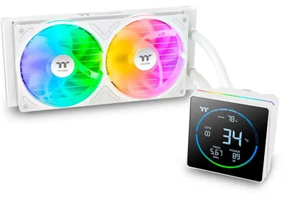 Obrázek produktu pro Thermaltake TH240-S V3 ARGB, Kapalinový chladič typu vše v jednom, 12 cm, 500 ot/min, 2500 ot/min, Bílá