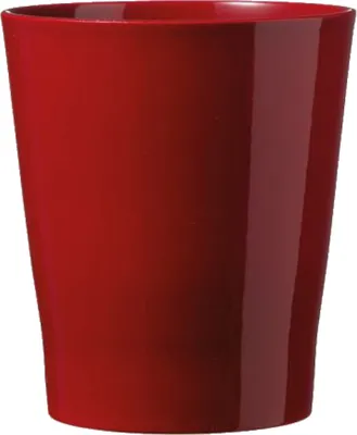A red orchid pot.