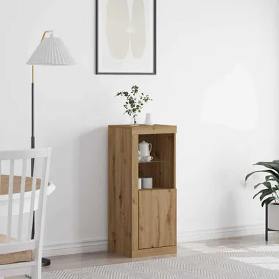 Obrázek produktu pro vidaXL LED příborník Artisan dub 41 x 37 x 100 cm materiál na bázi dřeva