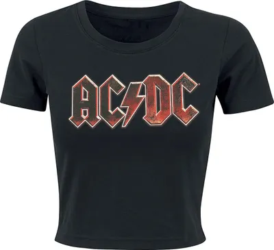 Produktbild von AC/DC T-Shirt Damen Metal Logo schwarz L