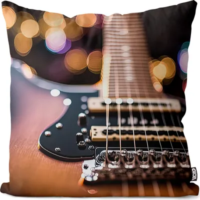 Produktbild von VOID Gitarre Band Gruppe Kissenbezug Kissenhülle sofa couch wohnzimmer dekoration wasserfest Outdoor Garten Kissen bezug deko