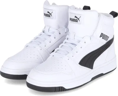 Produktbild von Puma Kinder Sportschuhe/ Basketballschuhe/ High Sneaker REBOUND V6 JR Weiß Kunstleder Größe: 5