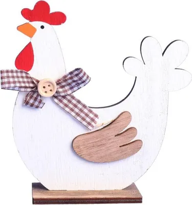 Produktbild von Dekorative Figur, 13 cm, Henne, Holz