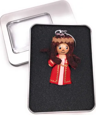 Immagine prodotto di Portachiavi in legno principessa nobile regina regno ciondolo in confezione regalo