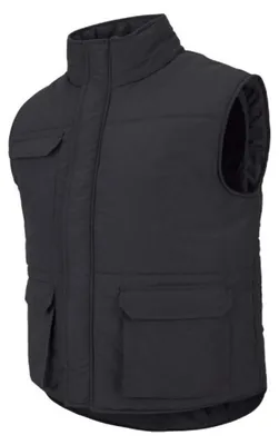 Produktbild von VELILLA 205901 Gepolsterte Weste mit mehreren Taschen, schwarz, 2XL