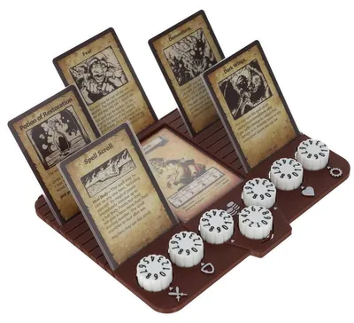 Zdjęcie produktu dla Pulpit z licznikami i gniazdami na karty do gry HeroQuest