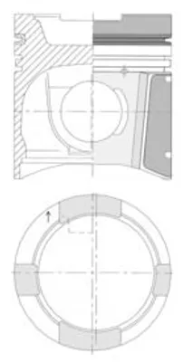Produktbild von KOLBENSCHMIDT Kolben 40207600