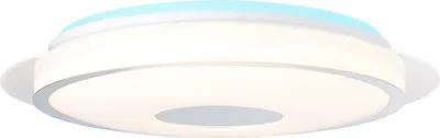 Produktbild von BRILLIANT weiße LED Deckenlampe VIKTOR | funktionale Deckenleuchte stufenlos dimmbar mit Fernbedienung | Lichtfarbe einstellbar | 32W 3400 Lumen 3000 bis 6500 Kelvin | Kunststoff/Metall