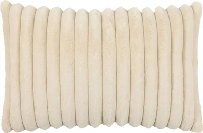 Immagine prodotto di Copricuscino - 60 x 40 cm - crema - aspetto velluto - con cerniera