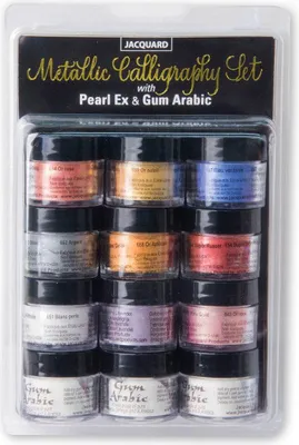 Produktbild von Jacquard Pearl Ex Kalligraphie-Pigmente Set 12 Stück Multicolor