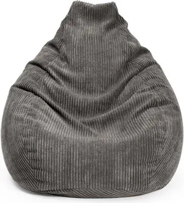 Produktbild von LUMALAND Sitzsack GIANT aus der Cord-Reihe, 135 x 100 cm - Bezug soft & waschbar - Grau