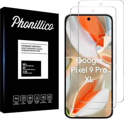 Image de Verre trempé pour Google Pixel 9 Pro XL [2 pièces] Protection d'écran Screen Protector Film Anti-Rayures Glas Resistant Phonillico®