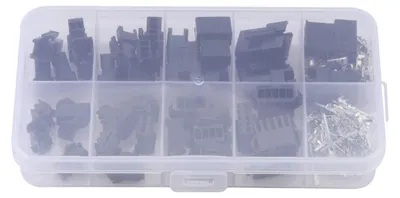 JST 2,54 mm Steckverbinder-Set, 200 Stück, 2-5 polig, männlich/weiblich