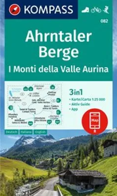 Immagine prodotto di KOMPASS Wanderkarte 082 Ahrntaler Berge / I Monti della Valle Aurina 1:25.000