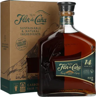 Obrázok produktu pre Flor de Caña 14 rokov starý rum 43% obj. 0,7 l v darčekovej krabici