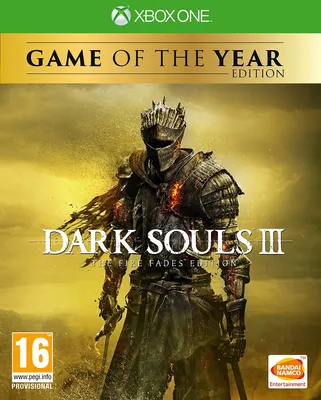 The cover art for the video game Dark Souls III: The Fire Fades Edition.