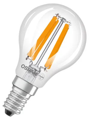 Produktbild von OSRAM LED CLASSIC P ENERGY EFFICIENCY B DIM in P-Form, LED-Lampe, Glas, klar, 2,5 W, 470 lm, 2700 K, Dimmbar, CRI 80