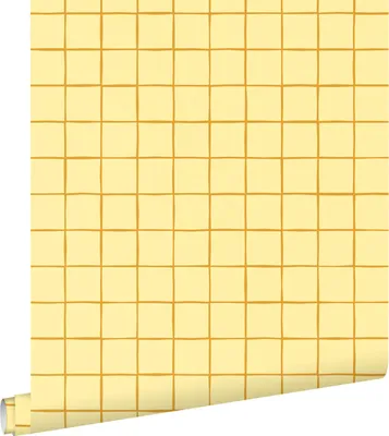 Produktbild von ESTAhome Tapete Karomuster Gelb 50 x 900 cm