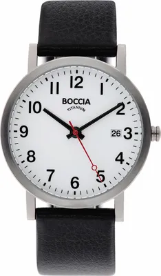 Produktbild von Boccia 3622-03 Herrenuhr Titan mit Lederband