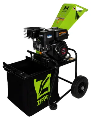 Produktbild von Zipper Benzin-Häcksler ZI-HAEK2112 | 5,5 PS | 5 cm Schnittstärke | 10" Reifen | 65 L Fangsack