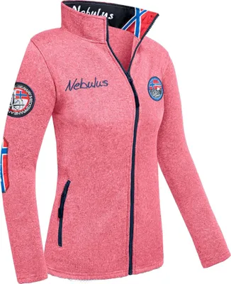 Zdjęcie produktu dla Nebulus bluza polarowa FLENN damska, ciepła bluza polarowa, z długim zamkiem błyskawicznym, P4638 - damska, różowy, M/38