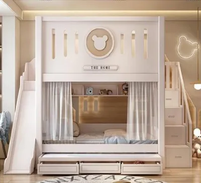 Immagine prodotto di Letto a castello Letto a castello matrimoniale Culla Letto per ragazzi Letto a soppalco Letto a castello