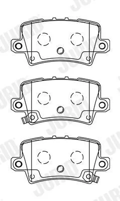 Produktbild von JURID Bremsbeläge Satz Hinten für HONDA CIVIC VIII Hatchback (FN, FK) 572580J