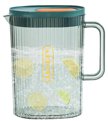 Image de Carafe à eau de 2000 ml, sans BPA, avec couvercle et anse