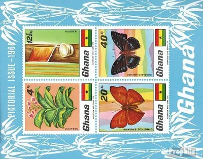 Produktbild von Briefmarken Ghana 1968 Mi Block31 (kompl.Ausg.) postfrisch Fauna und Flora