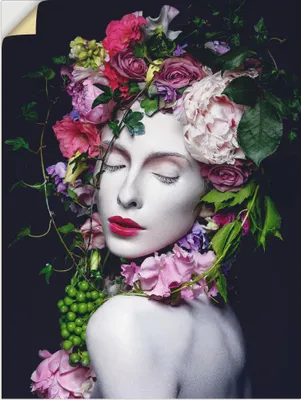 Produktbild von ARTland Wandbild, selbstklebend Schöne Blumenkönigin Größe: 30x40 cm