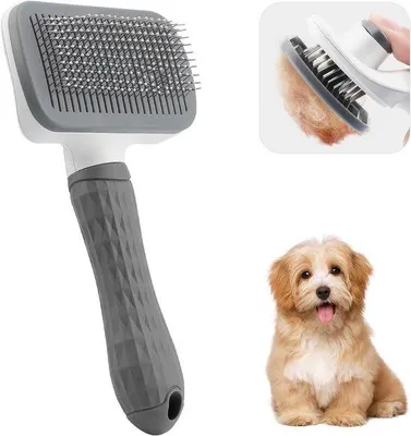 Produktbild von Langhaarborstel für Haustiere mit Unterwolke, groß, für langhaarige Hunde und Katzen.